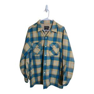 Pendleton Shirt Men M Board Surf Pendleton Rancher Flannel Western Preppy
